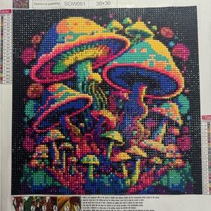 Bunch Of Mushrooms Diamond Art